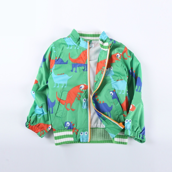 Παιδική ζακέτα με φερμουάρ - χαρακτήρες κινουμένων σχεδίων σε κόκκινο, πράσινο και μπλε 