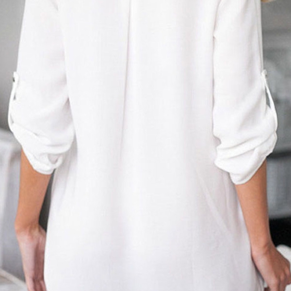 Di Lameng дамска риза  V-образно деколте в два цвята