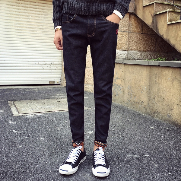 Μαύρο και μπλε ανδρών τζιν Άνοιξη