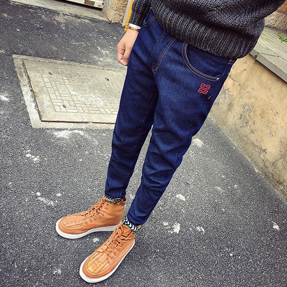 Μαύρο και μπλε ανδρών τζιν Άνοιξη