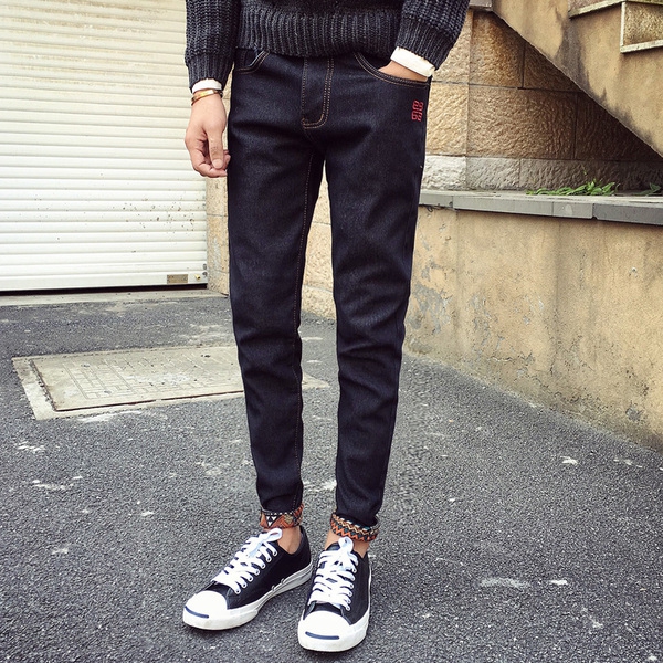 Μαύρο και μπλε ανδρών τζιν Άνοιξη