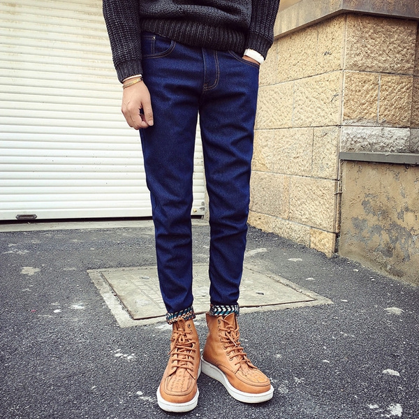 Μαύρο και μπλε ανδρών τζιν Άνοιξη