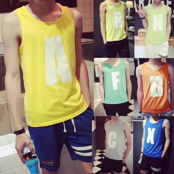 Πολύχρωμο αρσενικό φανέλες - 8 μοντέλα