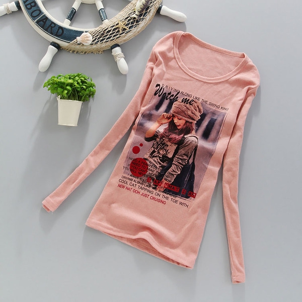 Пролетна дамска блуза с ластична материя в различни цветове