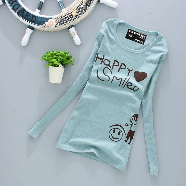 Пролетна дамска блуза с ластична материя в различни цветове