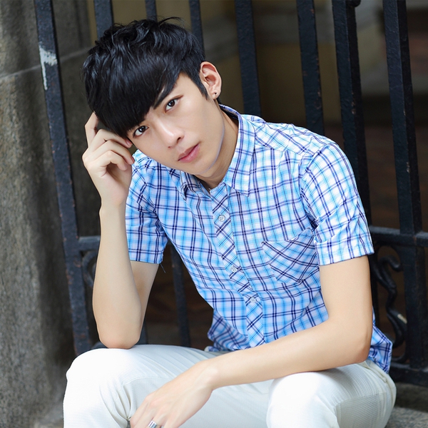 Ανδρικά πουκάμισα κοντό μανίκι  για την άνοιξη και το καλοκαίρι - 18 σχέδια