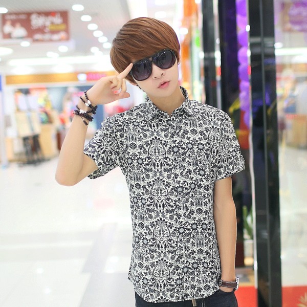 Ανδρικά πουκάμισα κοντό μανίκι  για την άνοιξη και το καλοκαίρι - 18 σχέδια