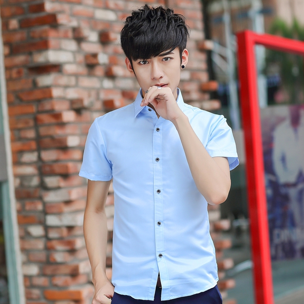 Ανδρικά πουκάμισα κοντό μανίκι  για την άνοιξη και το καλοκαίρι - 18 σχέδια