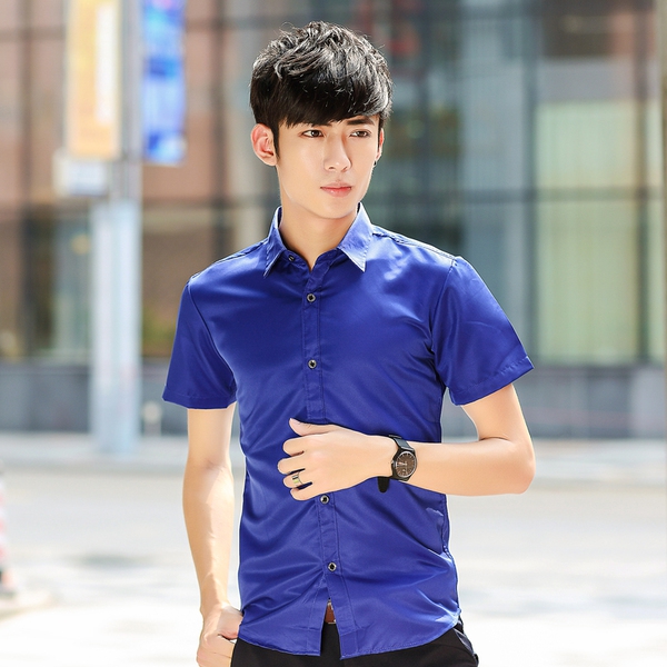 Ανδρικά πουκάμισα κοντό μανίκι  για την άνοιξη και το καλοκαίρι - 18 σχέδια