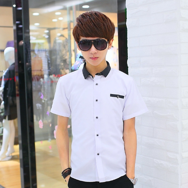 Ανδρικά πουκάμισα κοντό μανίκι  για την άνοιξη και το καλοκαίρι - 18 σχέδια