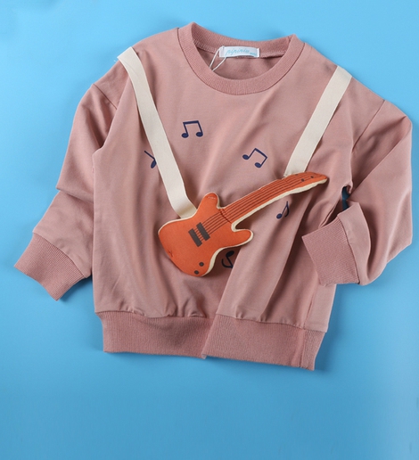 Παιδική ανοιξηάτικη  μπλούζα σε ροζ, πράσινο και γκρι χρώμα 