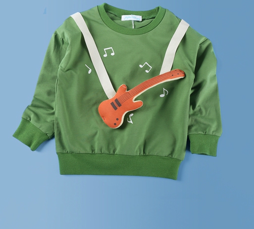 Παιδική ανοιξηάτικη  μπλούζα σε ροζ, πράσινο και γκρι χρώμα 