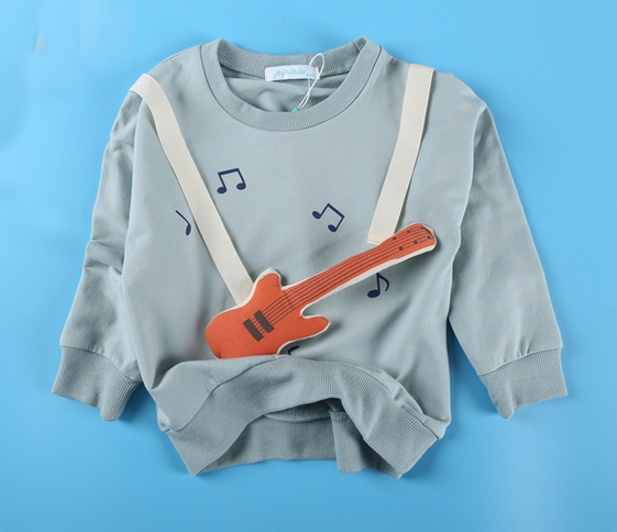 Παιδική ανοιξηάτικη  μπλούζα σε ροζ, πράσινο και γκρι χρώμα 