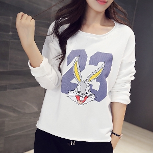 Дамска блуза с принт на Bugs Bunny