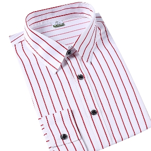 Тънки пролетни ризи за мъже с дълъг ръкав  - 7 модела 