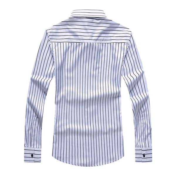 Λεπτά ανδρικά πουκάμισα με μακρύ μανίκι - 7 σχέδια