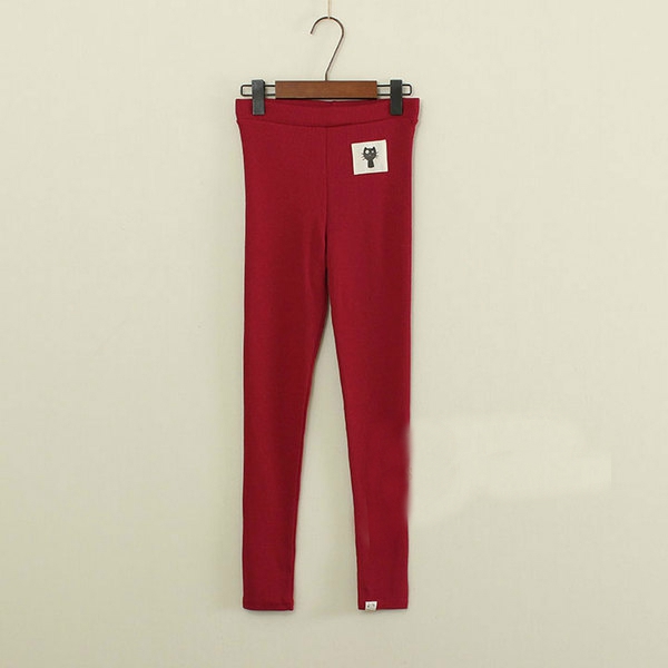 Памучен клин - SLIM модел с щампа на джоба - котка