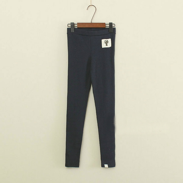 Памучен клин - SLIM модел с щампа на джоба - котка