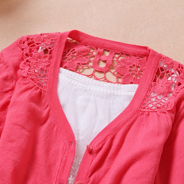 Γυναικεία ζακέτα με δαντέλα