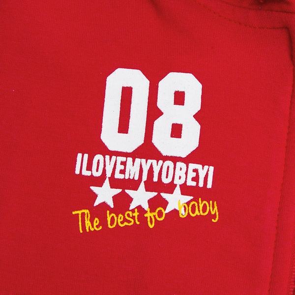 Детски суитчър с качулка в три цвята - червен, син и зелен