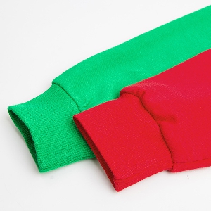 Детски суитчър с качулка в три цвята - червен, син и зелен