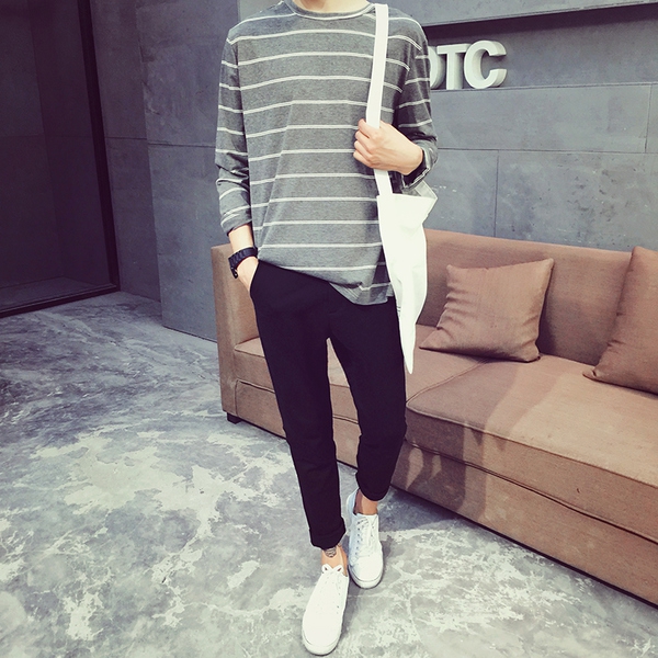 Ανδρικές   μπλούζες για την  άνοιξη με μακριά μανίκια - 3 μοντέλα