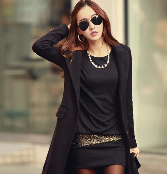 Lady πουκάμισο σε μαύρο χρώμα