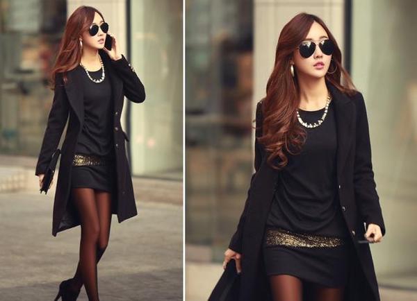 Lady πουκάμισο σε μαύρο χρώμα