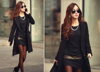 Lady πουκάμισο σε μαύρο χρώμα
