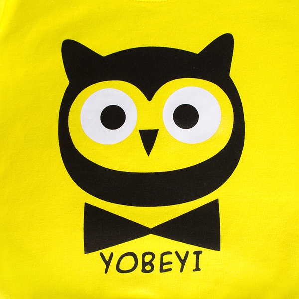 Детски пролетни тениски с дълги ръкави с анимации - жълта, синя, розова - за момчета и момичета