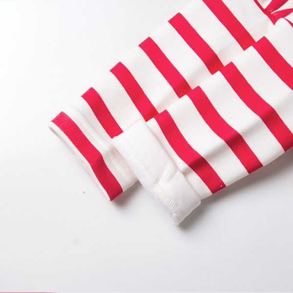 Детска раирана тениска с конче за момичета