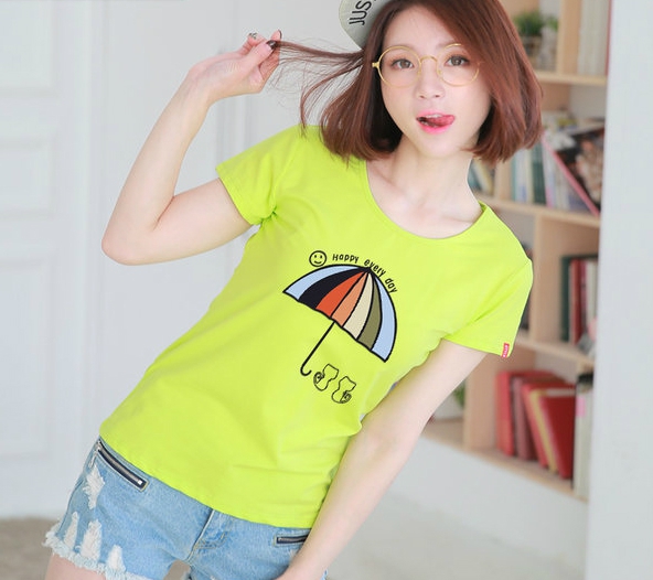 T-shirts σε κίτρινο και ροζ