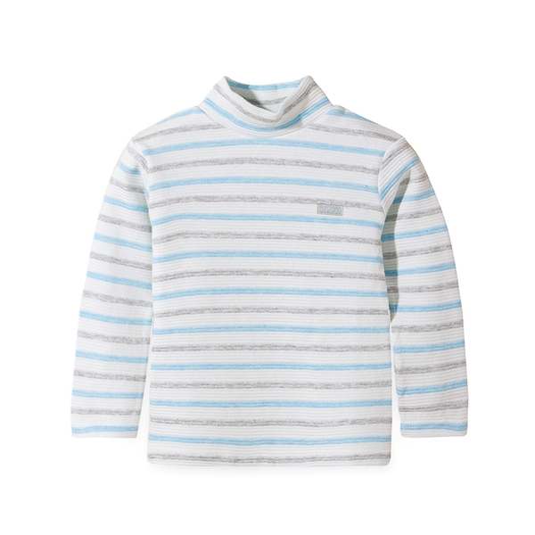 Детски пролетни блузи с дълъг ръкав и яка - различни раирани памучни модели