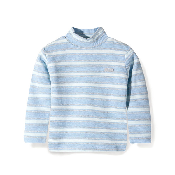 Детски пролетни блузи с дълъг ръкав и яка - различни раирани памучни модели