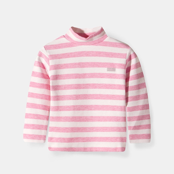 Детски пролетни блузи с дълъг ръкав и яка - различни раирани памучни модели