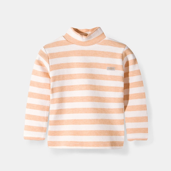 Детски пролетни блузи с дълъг ръкав и яка - различни раирани памучни модели