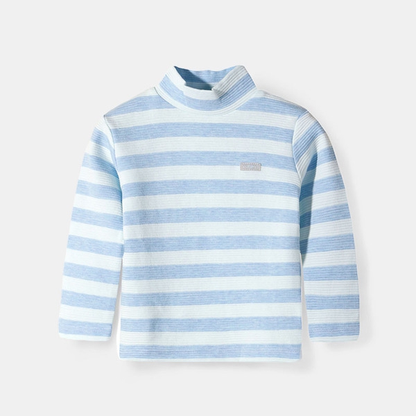 Детски пролетни блузи с дълъг ръкав и яка - различни раирани памучни модели