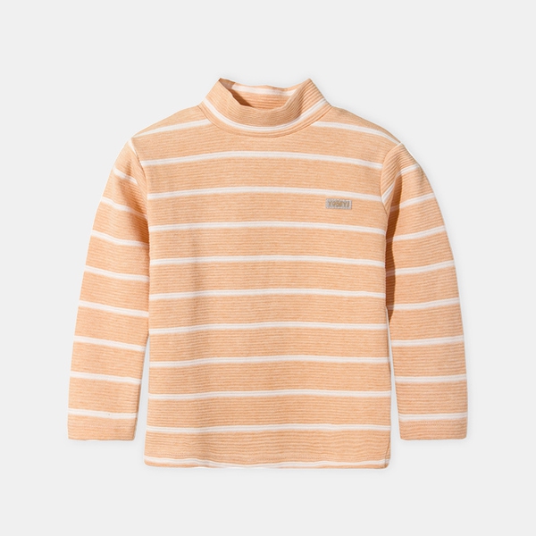 Детски пролетни блузи с дълъг ръкав и яка - различни раирани памучни модели