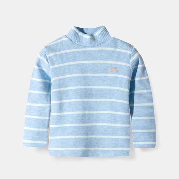 Детски пролетни блузи с дълъг ръкав и яка - различни раирани памучни модели