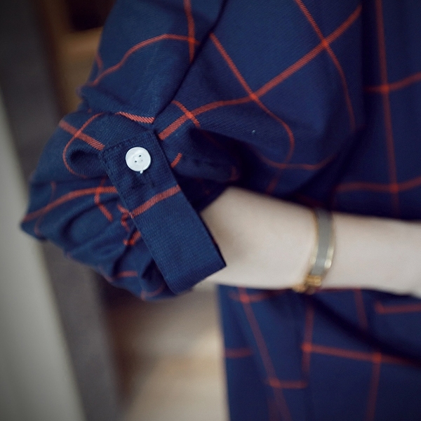 Γυναικείο   σακάκι  μακρύ - με καρό πράσινο