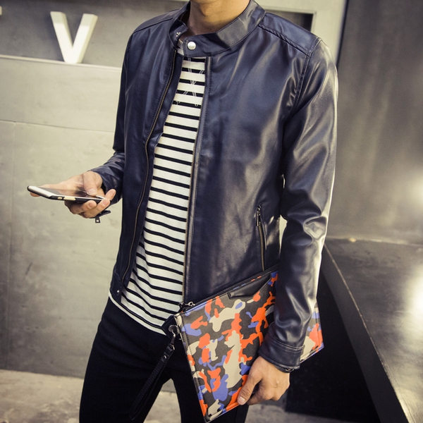 Λεπτά ανδρικά ανοιξηάτικα μπουφάν από αφύσικη δέρμα - 6 διαφορετικά μοντέλα