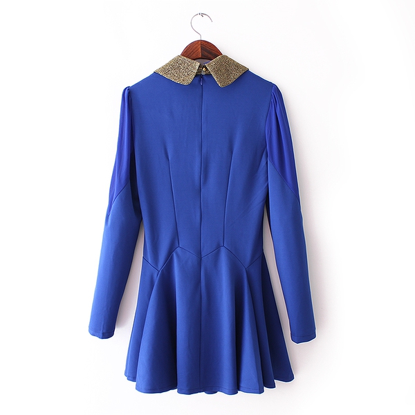 Κυρίες επίσημη μπλούζα με γυαλιστερό γιακά