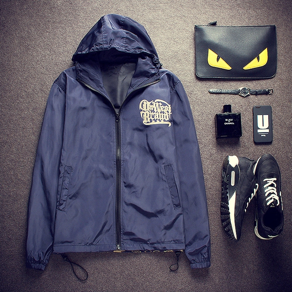 Λεπτά Ανδρικά ανοιξηάτικα μπουφάν με κουκούλα - 2 μοντέλα
