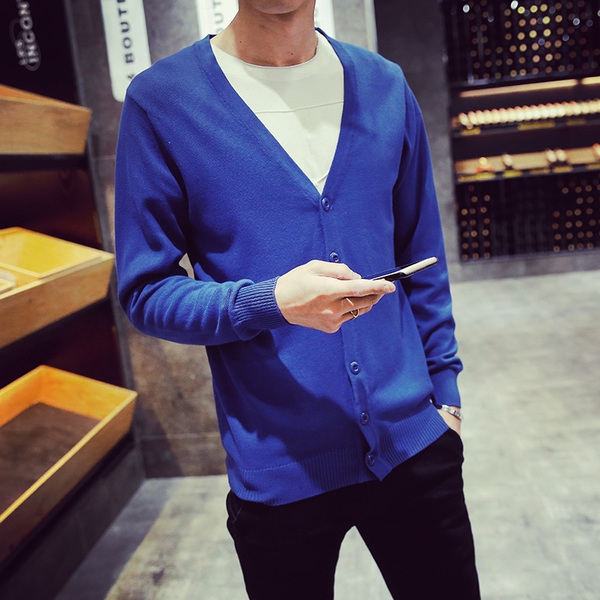 Ζακέτες των ανδρών για την άνοιξη του τύπου slim - 11 μοντέλα