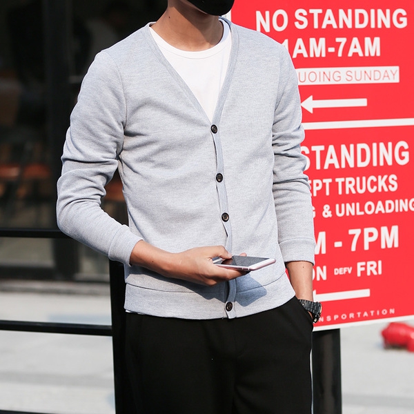 Ζακέτες των ανδρών για την άνοιξη του τύπου slim - 11 μοντέλα