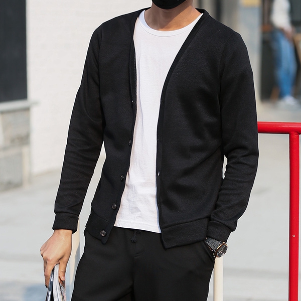 Ζακέτες των ανδρών για την άνοιξη του τύπου slim - 11 μοντέλα