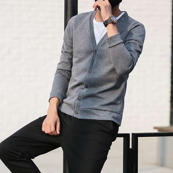 Ζακέτες των ανδρών για την άνοιξη του τύπου slim - 11 μοντέλα