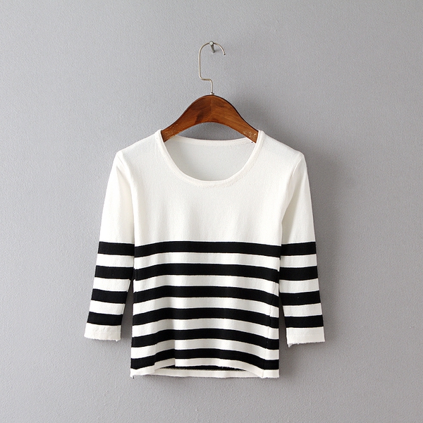 Οι γυναίκες ελαστικό σετ - λευκό με μαύρες ρίγες STANDARD