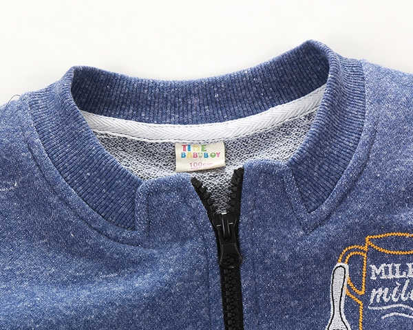 Παιδική ζακέτα με μακριά μανίκια - μπλε, γκρι, πράσινο και κόκκινο - κομψή για την άνοιξη και φθινόπωρο για αγόρια