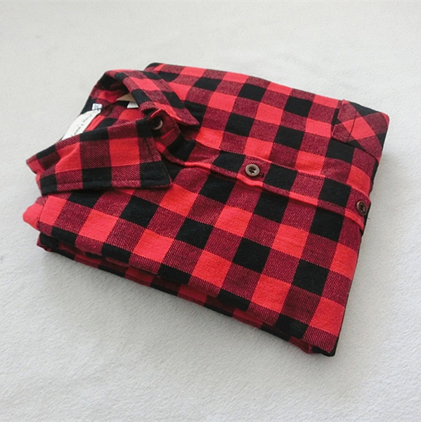 καρό πουκάμισα των γυναικών άνοιξη σε διάφορα χρώματα